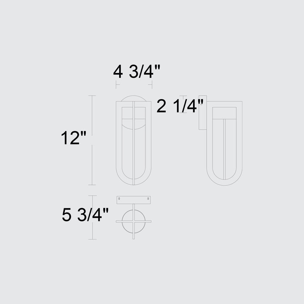 Bronze LED Dimmable Outdoor Hanging Light