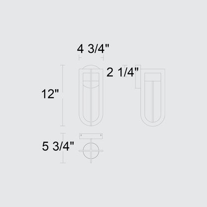 Bronze LED Dimmable Outdoor Hanging Light