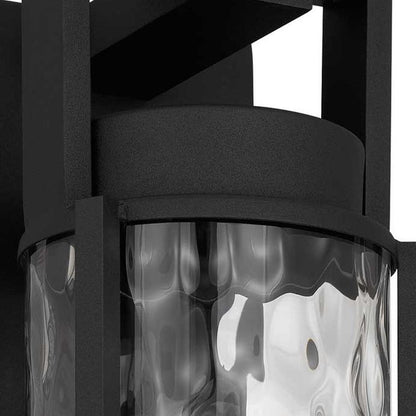 Black Hammered LED Dimmable Outdoor Hanging Light