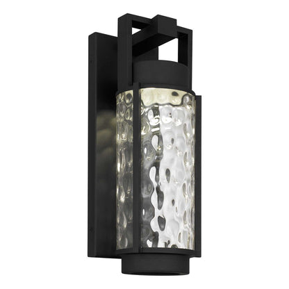 Black Hammered LED Dimmable Outdoor Hanging Light