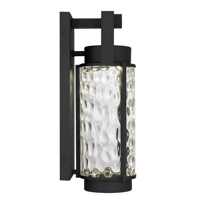 Black Hammered LED Dimmable Outdoor Hanging Light