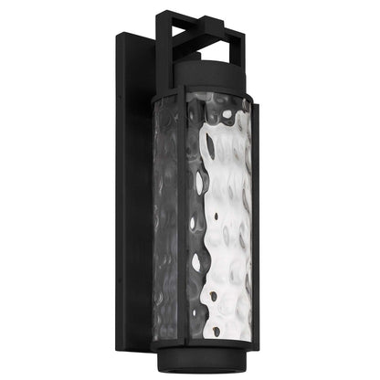 Black Hammered LED Dimmable Outdoor Hanging Light