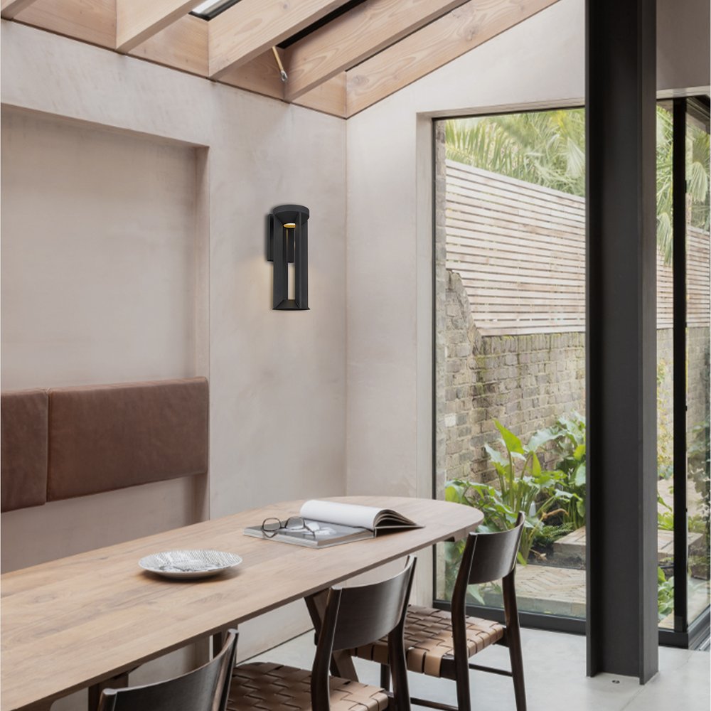 Black LED Dimmable Outdoor Hanging Light