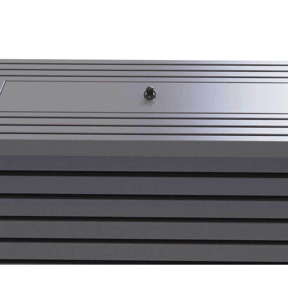 50000 BTU 42" Gray Steel Propane Rectangular Fire Pit With Cover