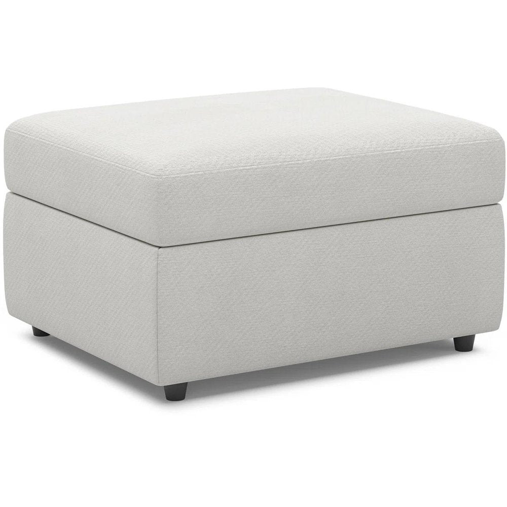 30" Black Velvet Storage Ottoman