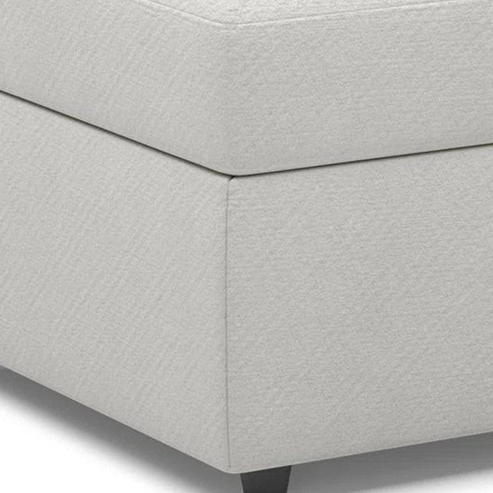 30" Black Velvet Storage Ottoman