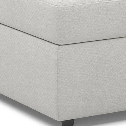 30" Black Velvet Storage Ottoman