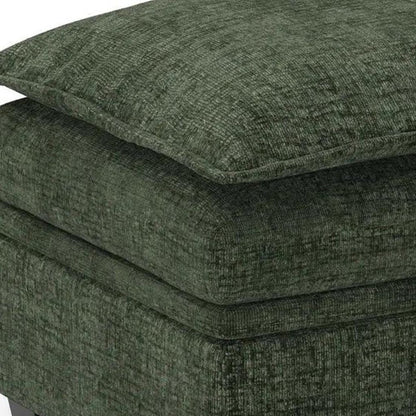 30" Gray and Black Chenille Storage Ottoman