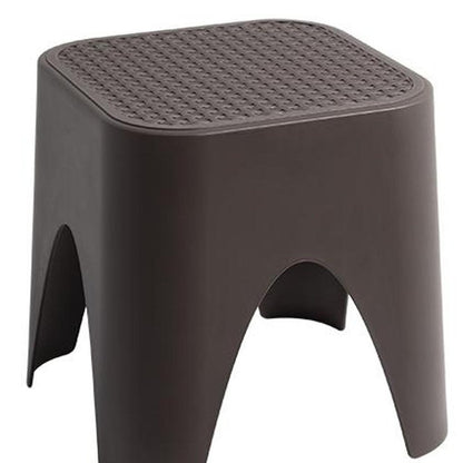 15" Plastic Outdoor Footstool Ottoman