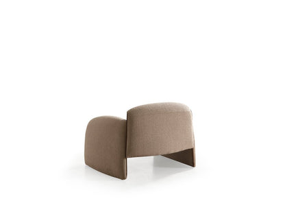 39" Taupe Boucle Lounge Chair