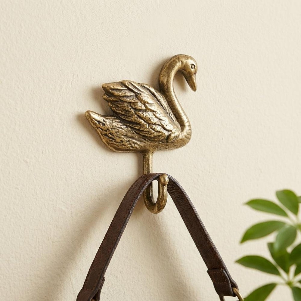4" Gold Frame Material Bird Wall Hook Wall Hooks