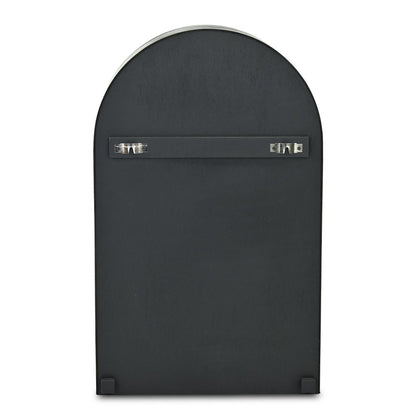 14" Black Wood Wall Mounted Accent Shelf