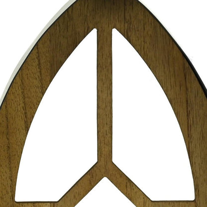 9" Black Metal Wall Mounted Accent Shelf