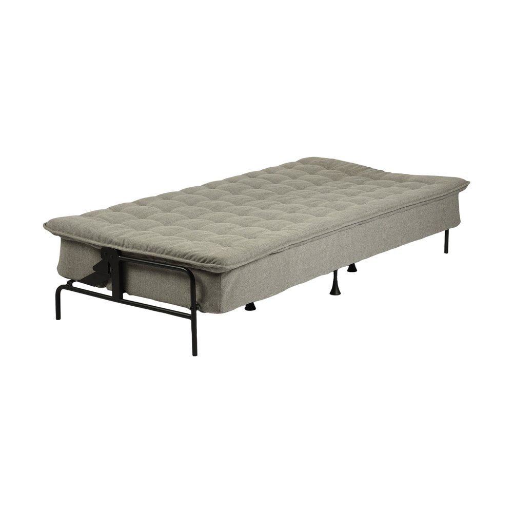 77" Gray Fabric Convertible Futon Sleeper Reclining Sofa