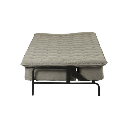 77" Gray Fabric Convertible Futon Sleeper Reclining Sofa