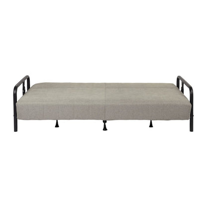 79" Gray Fabric Convertible Futon Sleeper Reclining Sofa