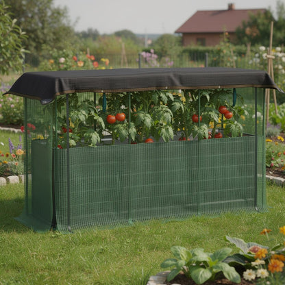 43" X 73" Green Steel Rectangular Planter Box