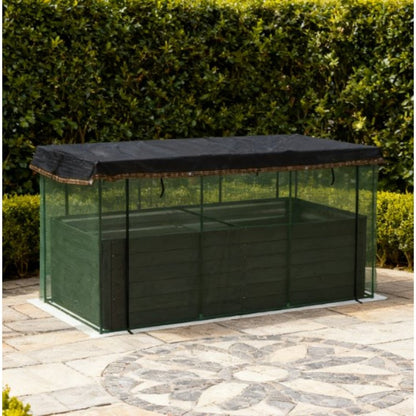 43" X 91" Green Steel Rectangular Planter Box