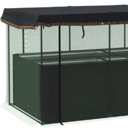 43" X 91" Green Steel Rectangular Planter Box