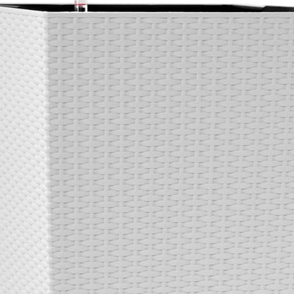 30" X 15" White Recycled Plastic Rectangular Self Watering Planter Box
