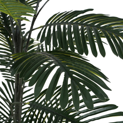 86" Green Artificial Palm Tree In Cylindrical Black Pot