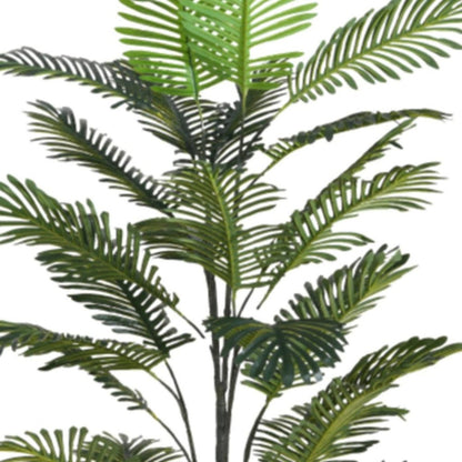 86" Green Artificial Palm Tree In Cylindrical Black Pot