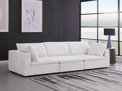 122" Pearl Fabric Reclining Sofa