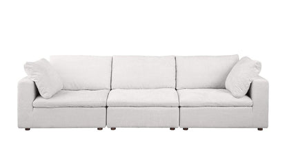 122" Pearl Fabric Reclining Sofa
