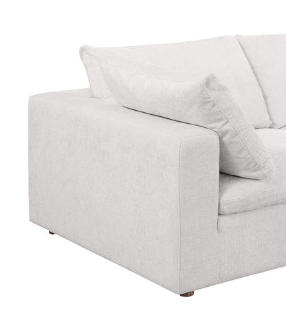 122" Pearl Fabric Reclining Sofa
