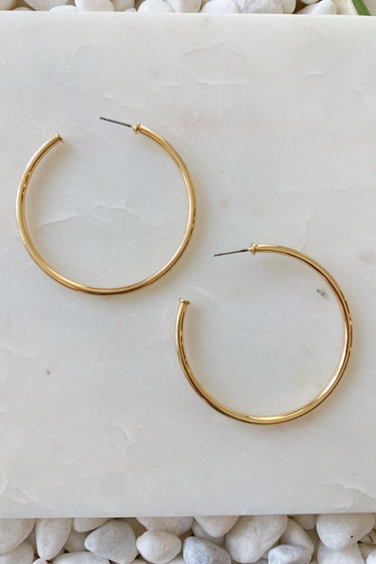 The Best Of Hoops Earrings, Shiny Gold