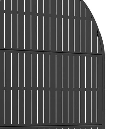 71" X 47" Black Galvanized Metal Rectangular Planter Box