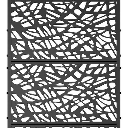 71" X 35" Black Galvanized Metal Rectangular Planter Box