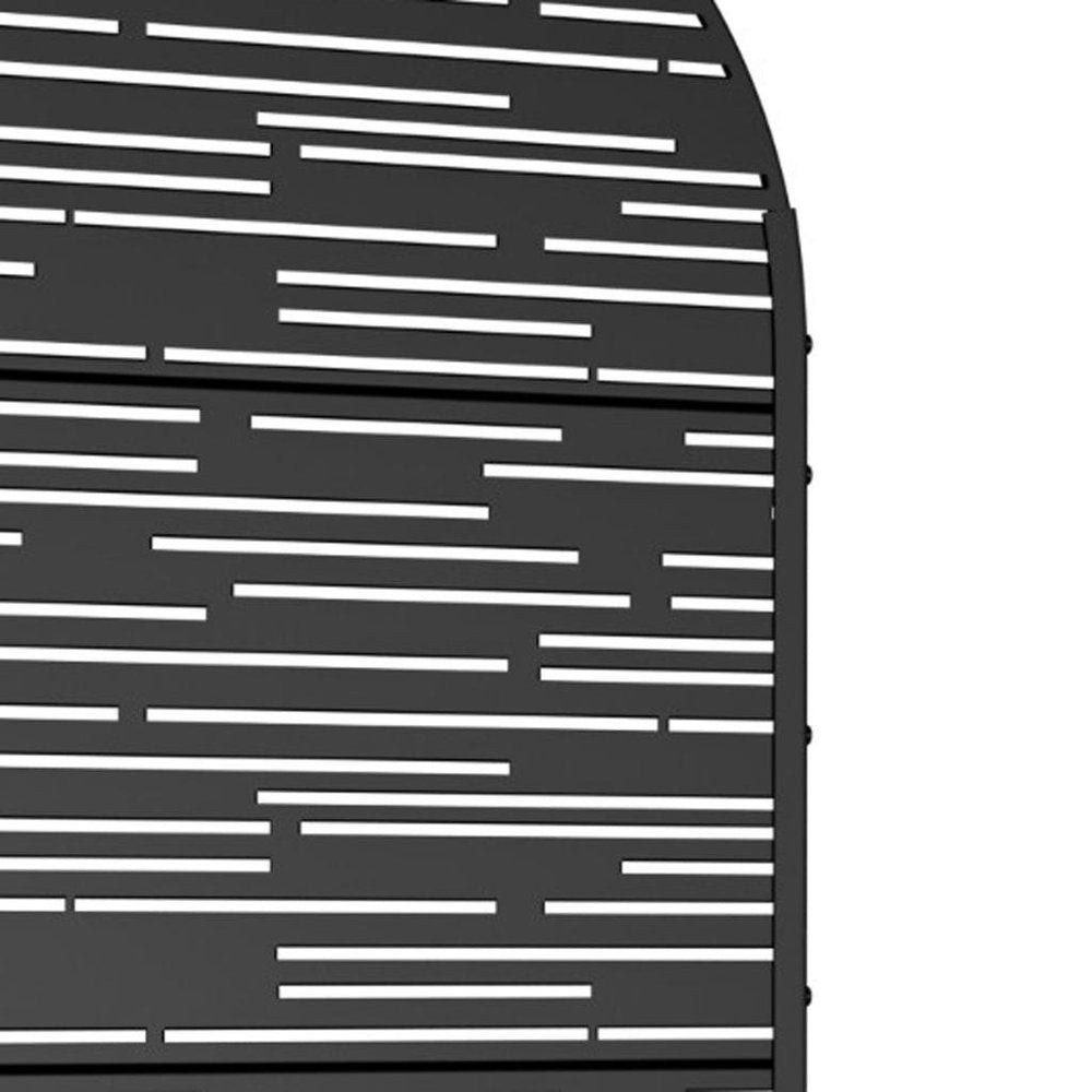 71" X 35" Black Galvanized Metal Rectangular Planter Box