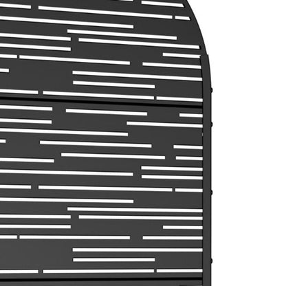 71" X 35" Black Galvanized Metal Rectangular Planter Box