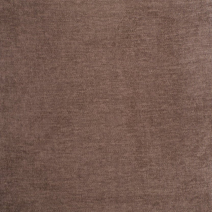 Taupe and Brown Upholstery Dining Side Chair With Wheels