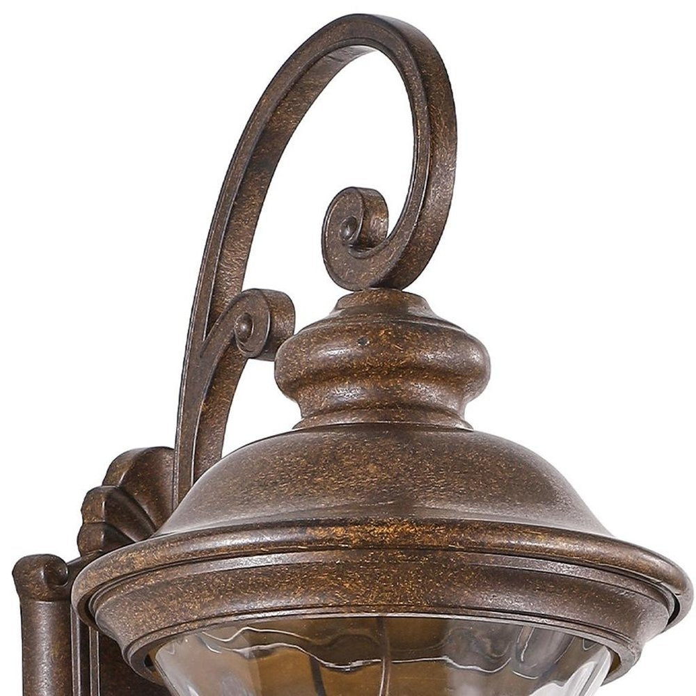 Bronze Transparent Outdoor Hanging Light