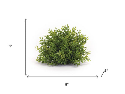 Set of Six 8" Green Artificial