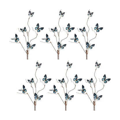 Set of Six 39" Blue Artificial