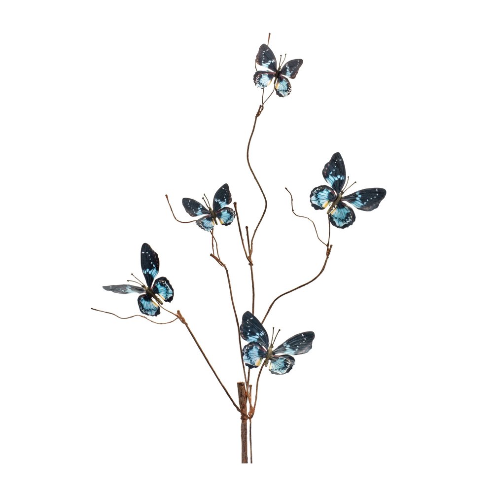 Set of Six 39" Blue Artificial