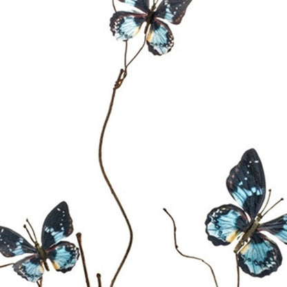 Set of Six 39" Blue Artificial