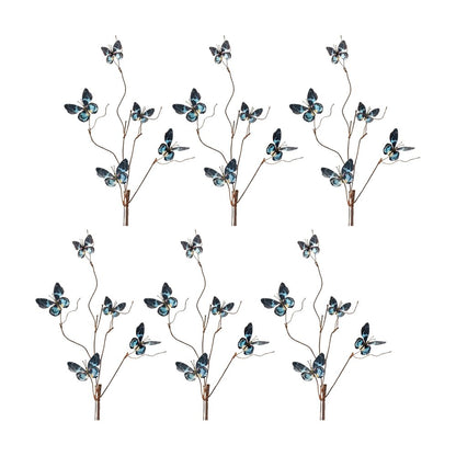 Set of Six 39" Blue Artificial