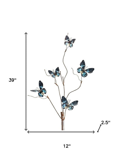 Set of Six 39" Blue Artificial