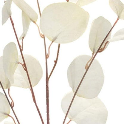 Set of Six 34" White Artificial Eucalyptus Tree