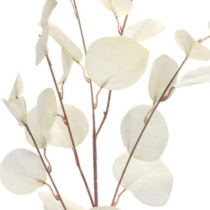Set of Six 34" White Artificial Eucalyptus Tree