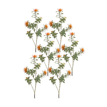 Set of Six 34" Orange Artificial