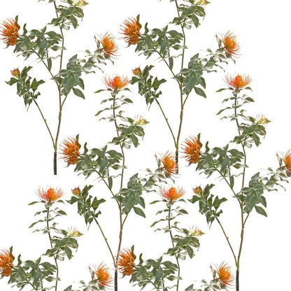 Set of Six 34" Orange Artificial