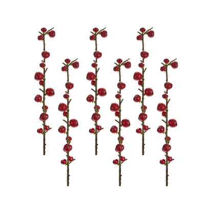 Set of Six 33" Red Artificial