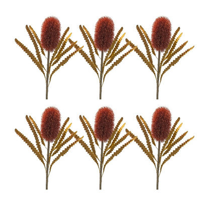 Set of Six 24" Red Artificial