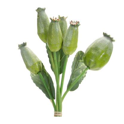 Set of Six 10" Green Artificial