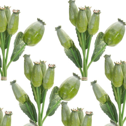 Set of Six 10" Green Artificial